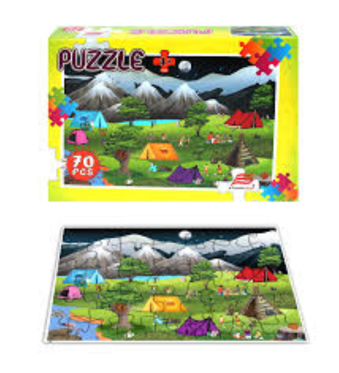 ECONOMIC PUZZLES 70 PIECES CAMPING